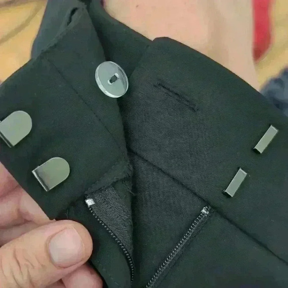 ANN TAYLOR | Factory The Straight  Black Dress Pants Size 2 - Picture 4 of 5